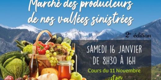 2ème marché des producteurs des vallées sinistrées, Cagnes, 16 janvier 2021