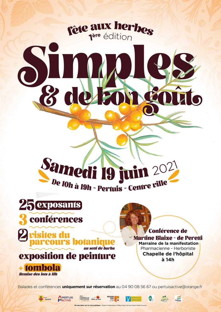 1ère Fête au Herbes à Pertuis le 19 juin 2021