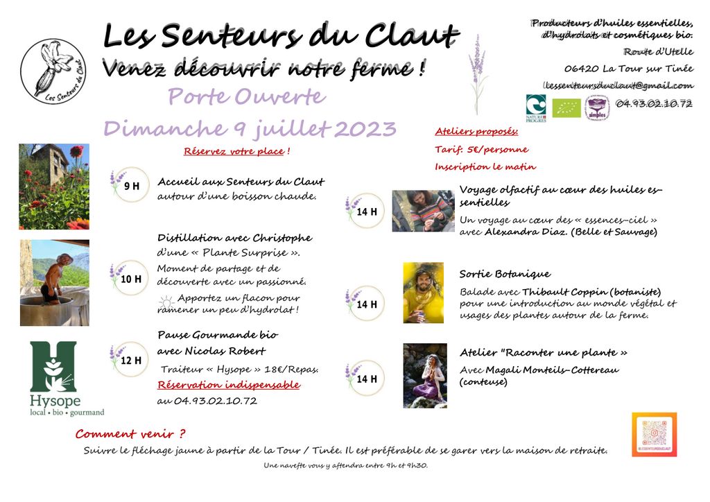 Portes ouvertes : programme du 9 juillet 2023