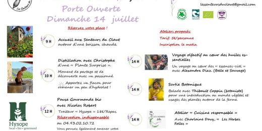 Portes ouvertes : programme du 14 juillet 2024
